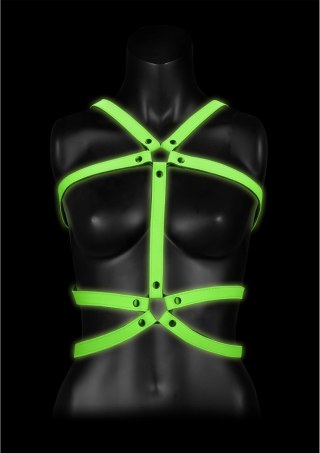 Ouch! Glow in the Dark Kamizelka Regulowana L/XL - Świecąca Uprząż