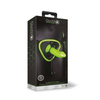 Ouch! Glow in the Dark uprząż z fluorescencyjnymi detalami, uniwersalna