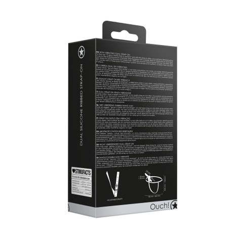 Ouch! by Shots Pasek regulowany z podwojną funkcją wibracji silikon