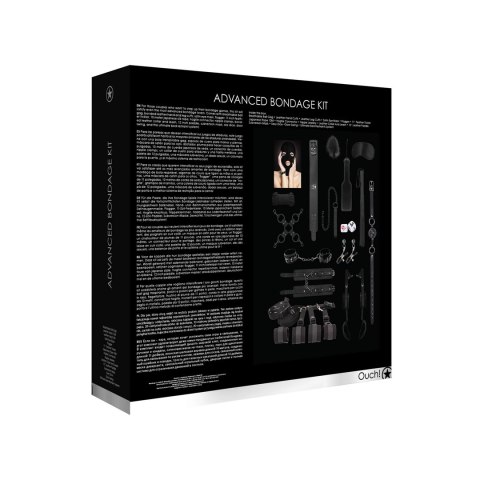 Ouch! by Shots Zaawansowany zestaw akcesoriow do gry wiążącej, czarny