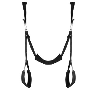 Ouch! by Shots huśtawka do drzwi z regulacją paskow, czarna