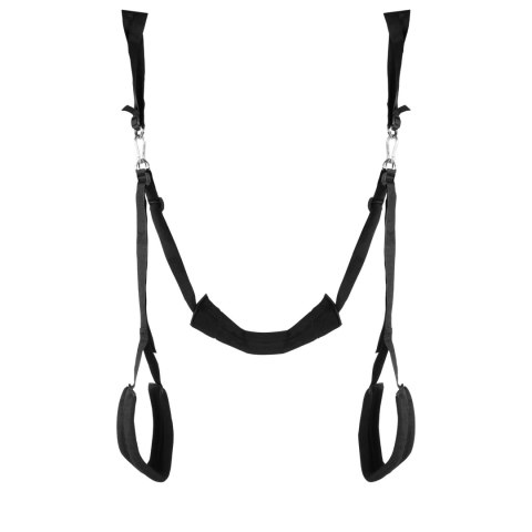 Ouch! by Shots huśtawka do drzwi z regulacją paskow, czarna