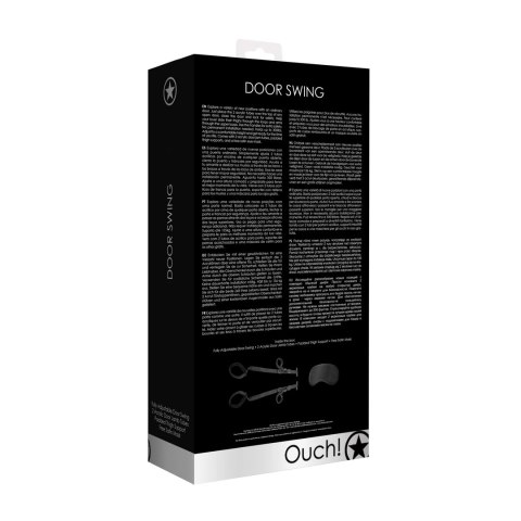 Shots Ouch! Swing - zawieszana huśtawka drzwiowa, do 300 kg, czarna