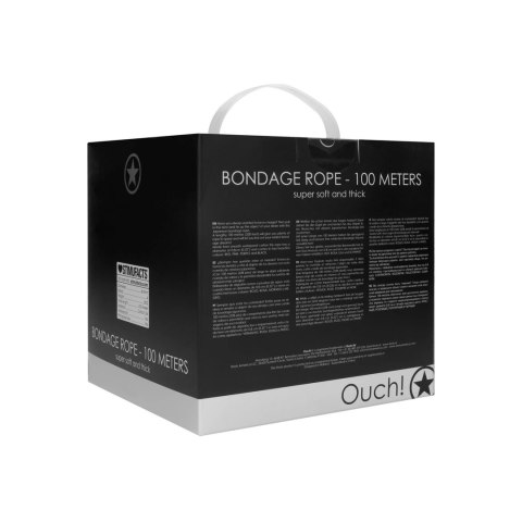 Shots Ouch! lina do wiązań bawełniana 100 m wodoodporna czarna