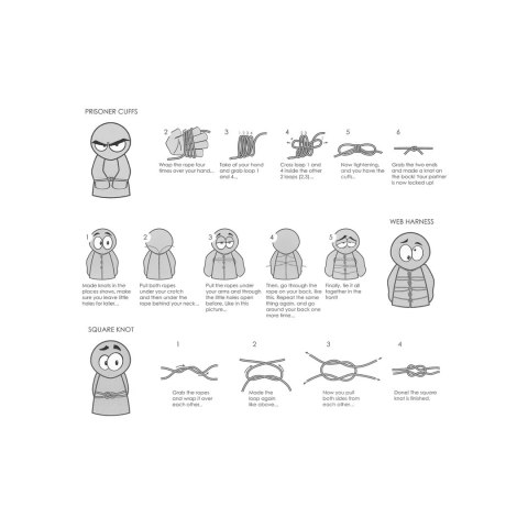 Shots Ouch! lina do wiązań bawełniana 100 m wodoodporna czarna