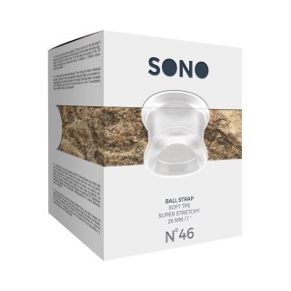 Shots Pasek z kulką No.46, elastyczny TPE, czarny/połprzezroczysty