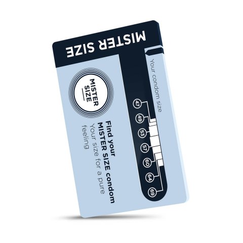 My.Size Przewodnik po rozmiarach prezerwatyw - Wersja angielska, broszura