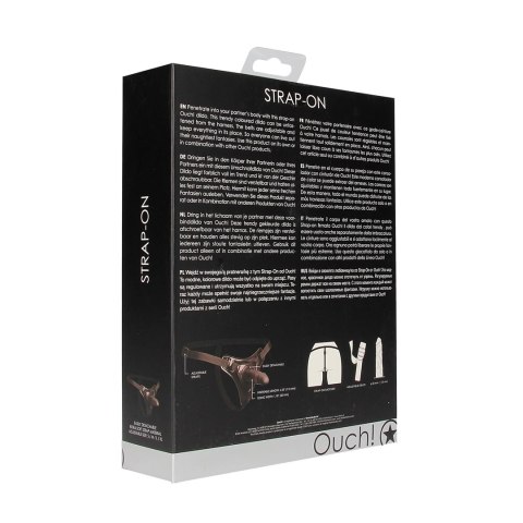 Ouch! Strap-On Harness System z odpinanym elementem, czarny