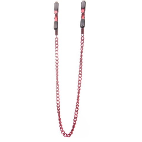Ouch! Zaciski regulowane z łańcuszkiem stal nierdzewna aluminiowe