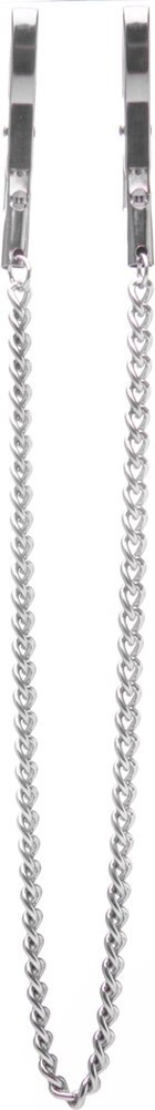 Ouch! by Shots - Zaciski z łańcuszkiem, stal nierdzewna, 2 szt.