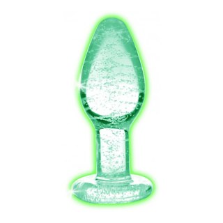 XR Brands Booty Sparks szklany korek świecący zielony S