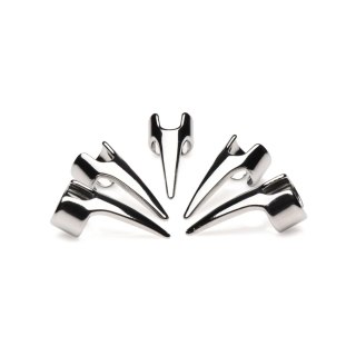 XR Brands Claw Ring zestaw 5 stalowych pierścieni regulowanych