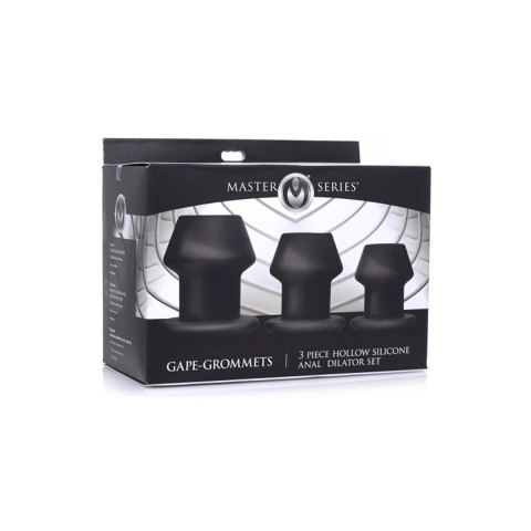 XR Brands Gape Grommet zestaw 3 silikonowych ekspanderow anatomicznych