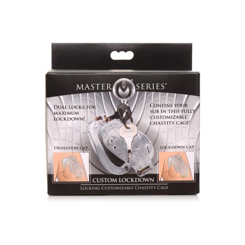 XR Brands Model CB-6000S Czarna klatka anatomiczna regulowana z podwojną blokadą