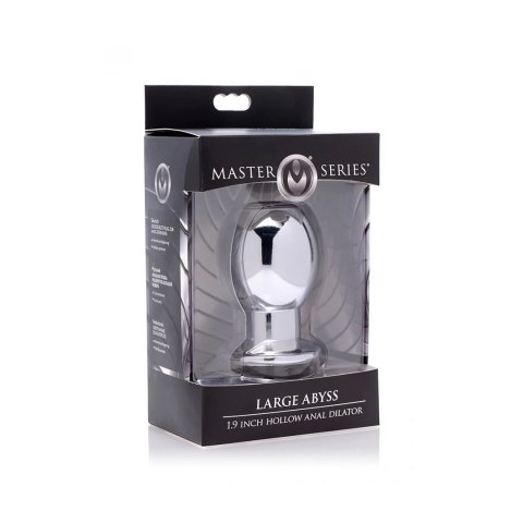 XR Brands Tunnel Plug Large - metalowa anatomiczna zatyczka aluminiowa