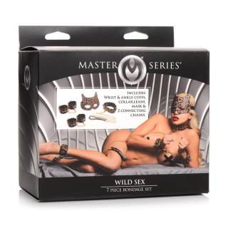 XR Brands Zestaw akcesoriow do wiązania 7-częściowy panterka