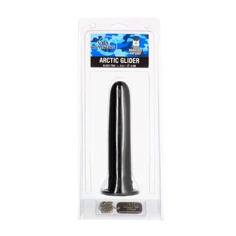 Domestic Partner Atric Glideer Black - anatomiczny korek, miękka guma, czarny