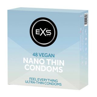 EXS Nano Thin 48 szt. ultracienkie prezerwatywy lateksowe 0,045 mm