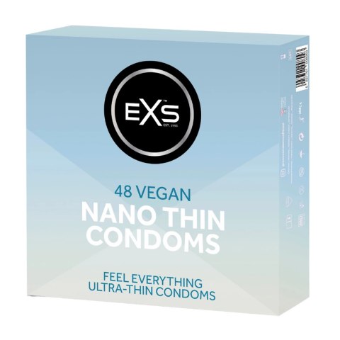 EXS Nano Thin 48 szt. ultracienkie prezerwatywy lateksowe 0,045 mm