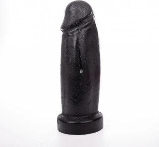 Hung System Schlong 28 cm korek intymny czarny z mocnym systemem mocowania