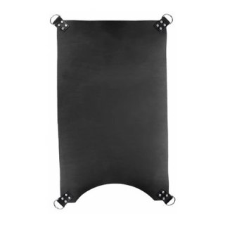 Mr. Sling Pas skorzany 4-punktowy czarny, 100 cm, naturalna skora