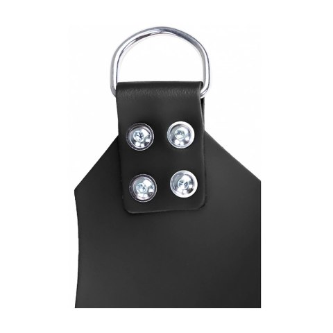 Mr. Sling Pas skorzany 4-punktowy czarny, 100 cm, naturalna skora