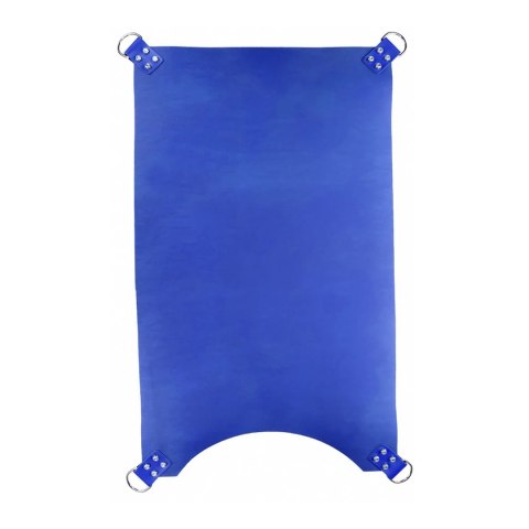 Mr. Sling Pas skorzany 4-punktowy niebieski 100cm szeroki front