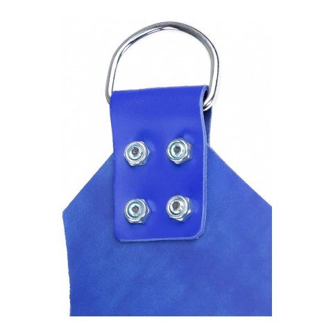 Mr. Sling Pas skorzany 4-punktowy niebieski 100cm szeroki front
