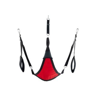 Mr. Sling Uprząż tekstylna chusta trojkątna czerwona z akcesoriami