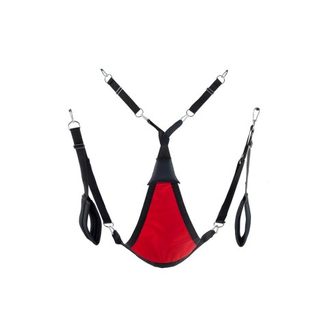 Mr. Sling Uprząż tekstylna chusta trojkątna czerwona z akcesoriami