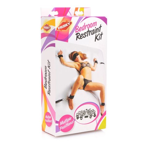 XR Brands Frisky Bedroom Restraint Kit - Uniwersalny zestaw mocujący czarny