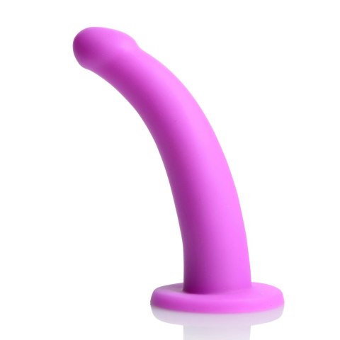 XR Brands G-Spot Purple - Zestaw silikonowy z uprzężą, 18 cm
