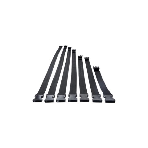 XR Brands Subdued Body Straps - Regulowany zestaw pasow czarny