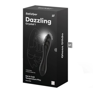 Satisfyer Dazzling Crystal 1 Szklany masażer intymny czarny