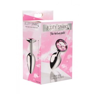 XR Brands Booty Sparks korek ozdobny z kryształkiem czerwony S