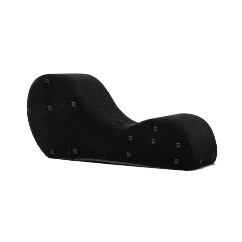 XR Brands Kanapa Love Bondage - leżanka z punktami mocowania, czarna