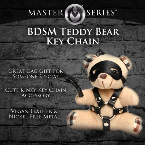 XR Brands Keychain Bear Model BDSM, spalonej pomarańczy, 3,9 cala
