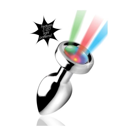 XR Brands Korek dekoracyjny LED Rainbow Mini - aluminium, kolorowy efekt