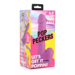 XR Brands POP Model z Przyssawką 16,5 cm - Jasny Kolor Makowy