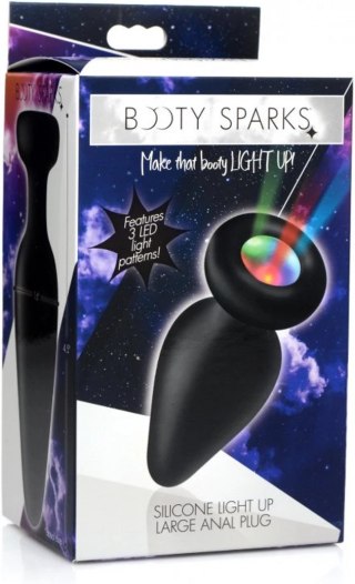 XR Brands Plug analny LED mały - silikonowy, zmienne kolory światła