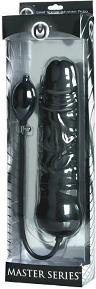 XR Brands Leviathan - Duża nadmuchiwana forma intymna, czarna