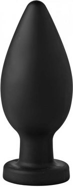 XR Brands Master Series silikonowy korek XXL z przyssawką, czarny