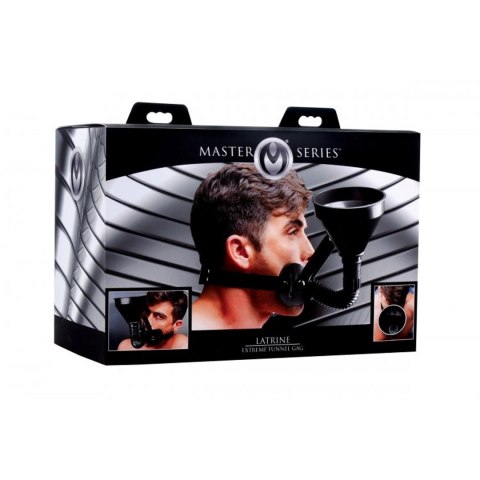 XR Brands Model Funnel Gag - System z lejkiem do ust, regulowany