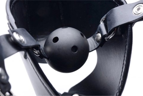 XR Brands Pup Mask z Regulowaną Maską i Przepuszczalnym Ustnikiem