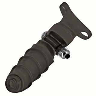 XR Brands - Wibrująca nakładka na palce, wodoodporna, czarna