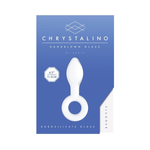 Christalino Szklany korek anatomiczny borokrzemianowy niebieski