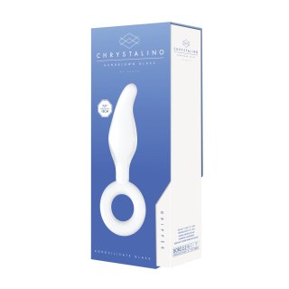 Christalino Szklany korek z pierścieniem borokrzemianowy - niebieski