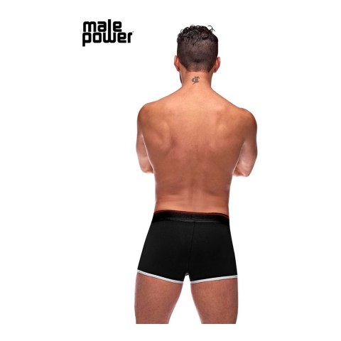 Male Power Szorty Retro XL - bawełna z dodatkiem spandexu, czarne