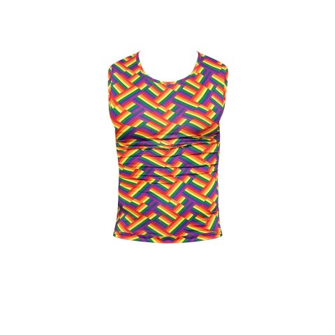 Male Power Pride Fest Koszulka Fitness XL Tęczowa Lekka