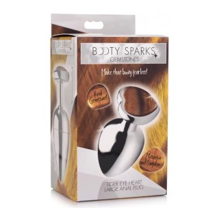 XR Brands Korek dekoracyjny Tiger Eye duży aluminium brązowy